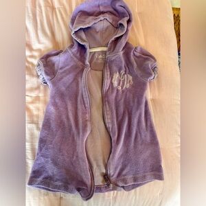 Ruffle Butts monogrammed swimsuit coverup. Size 2T